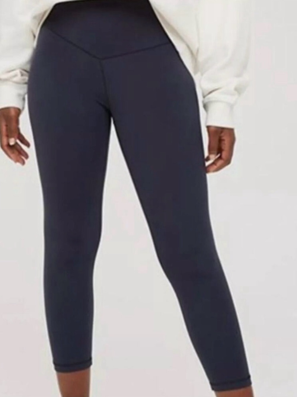 Offline by Aerie Real Me 3/4 Crop High Rise Leggings Navy Size L